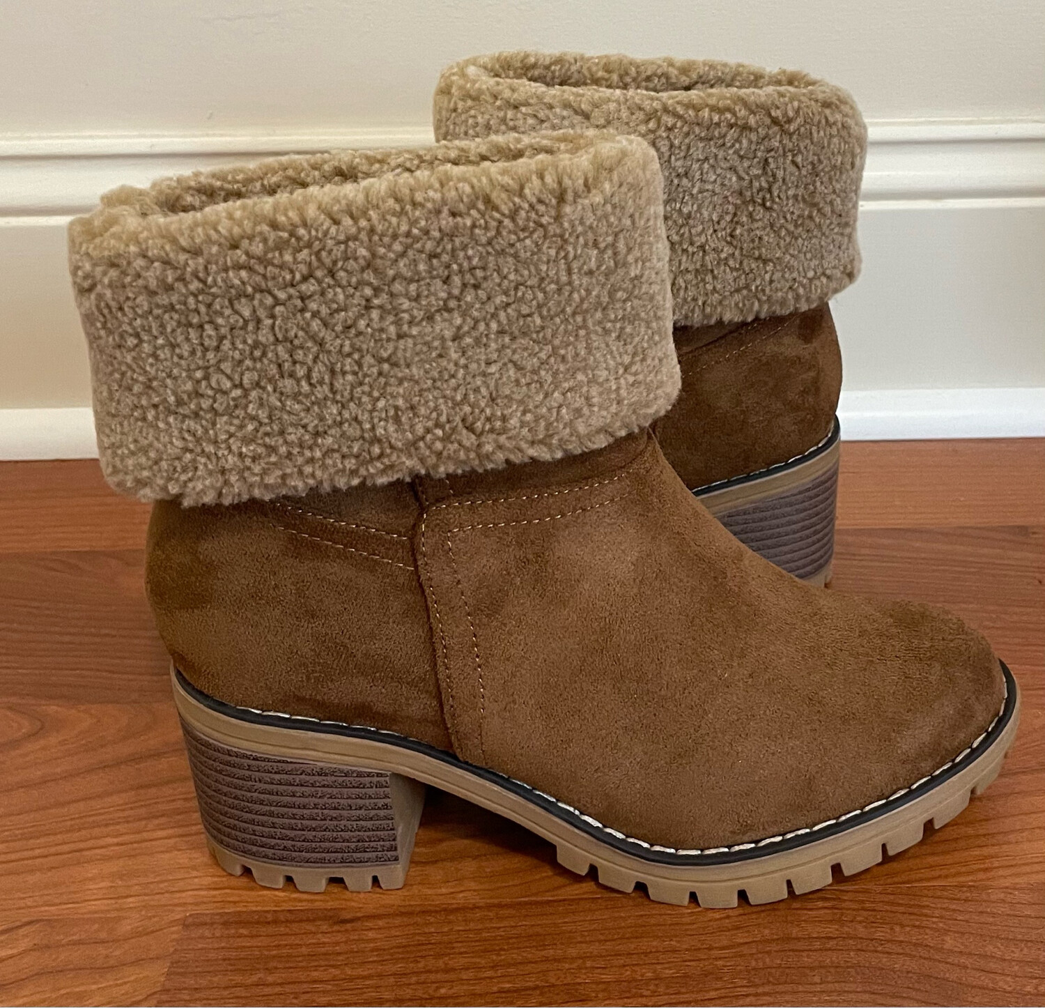 Corkys Footwear Cotton Brown Boot Size 10