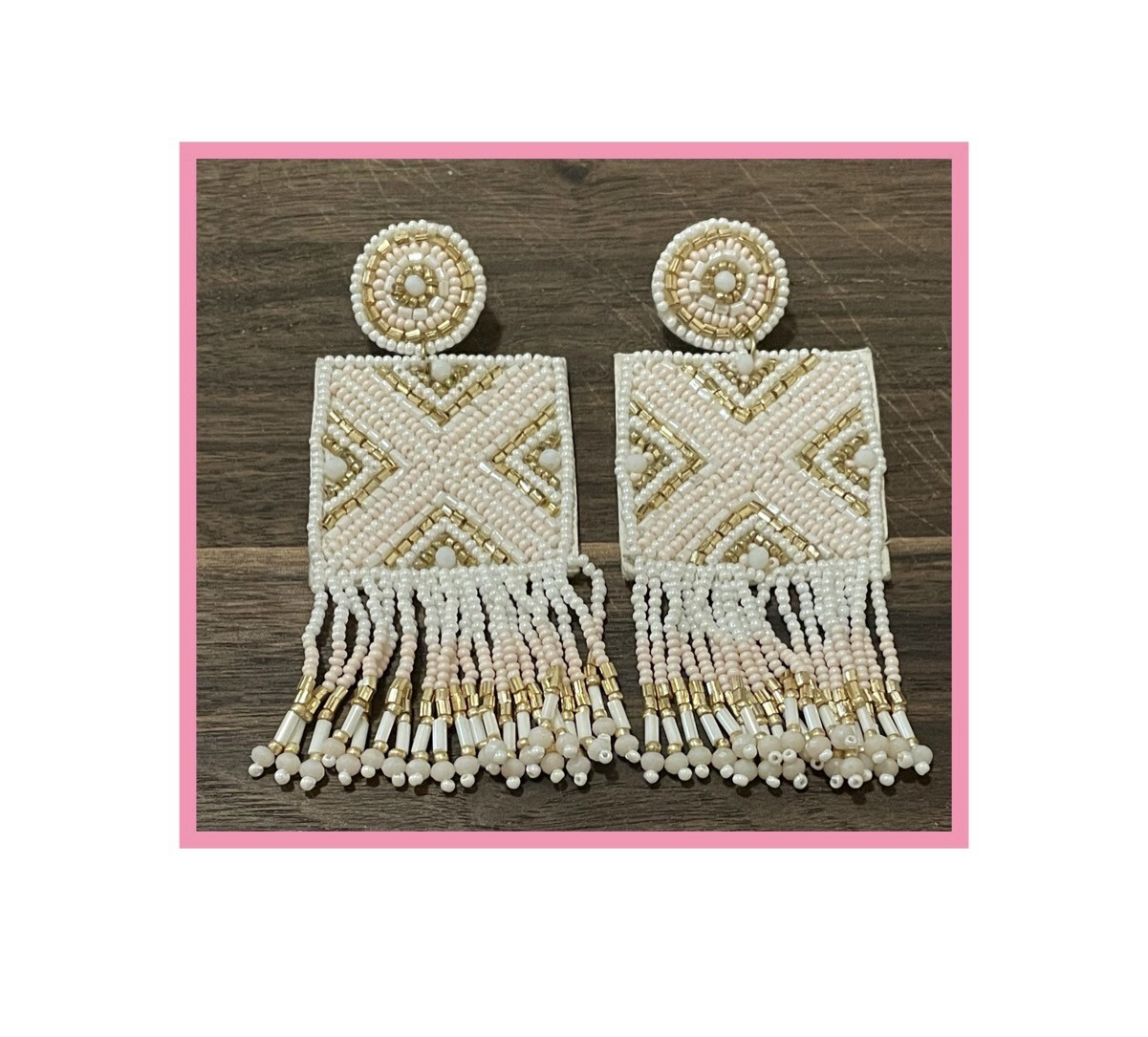 Alexis Fringe Beaded Earrings