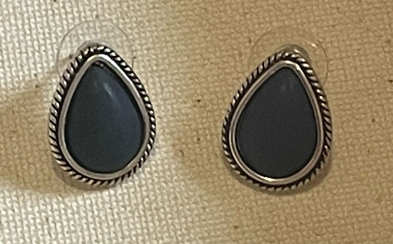Anastasia Black and Silver Earrings