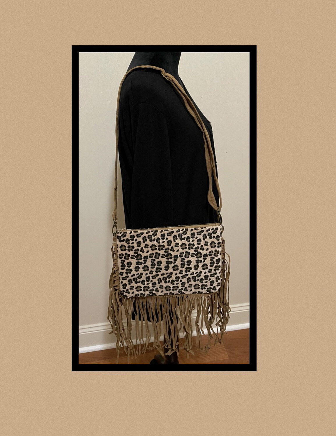 Taylor Lep Fringe Crossbody Purse