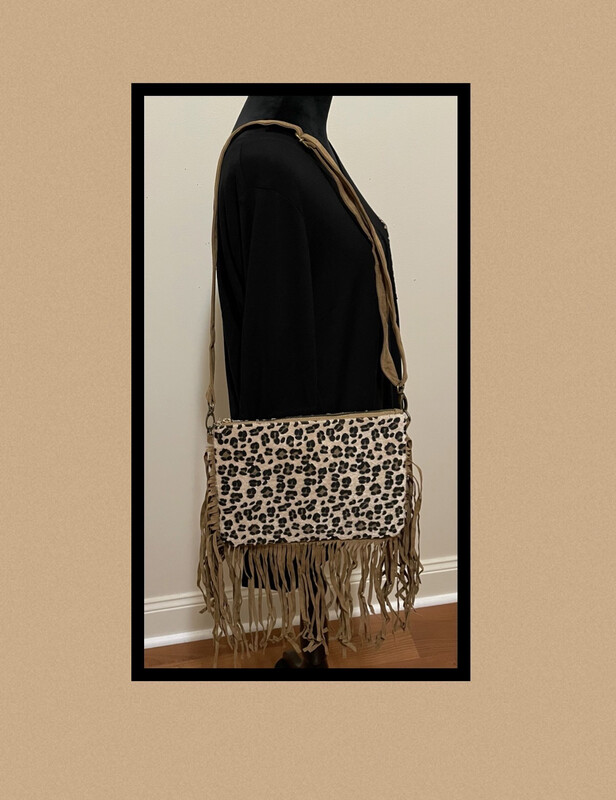 Taylor Lep Fringe Crossbody Purse