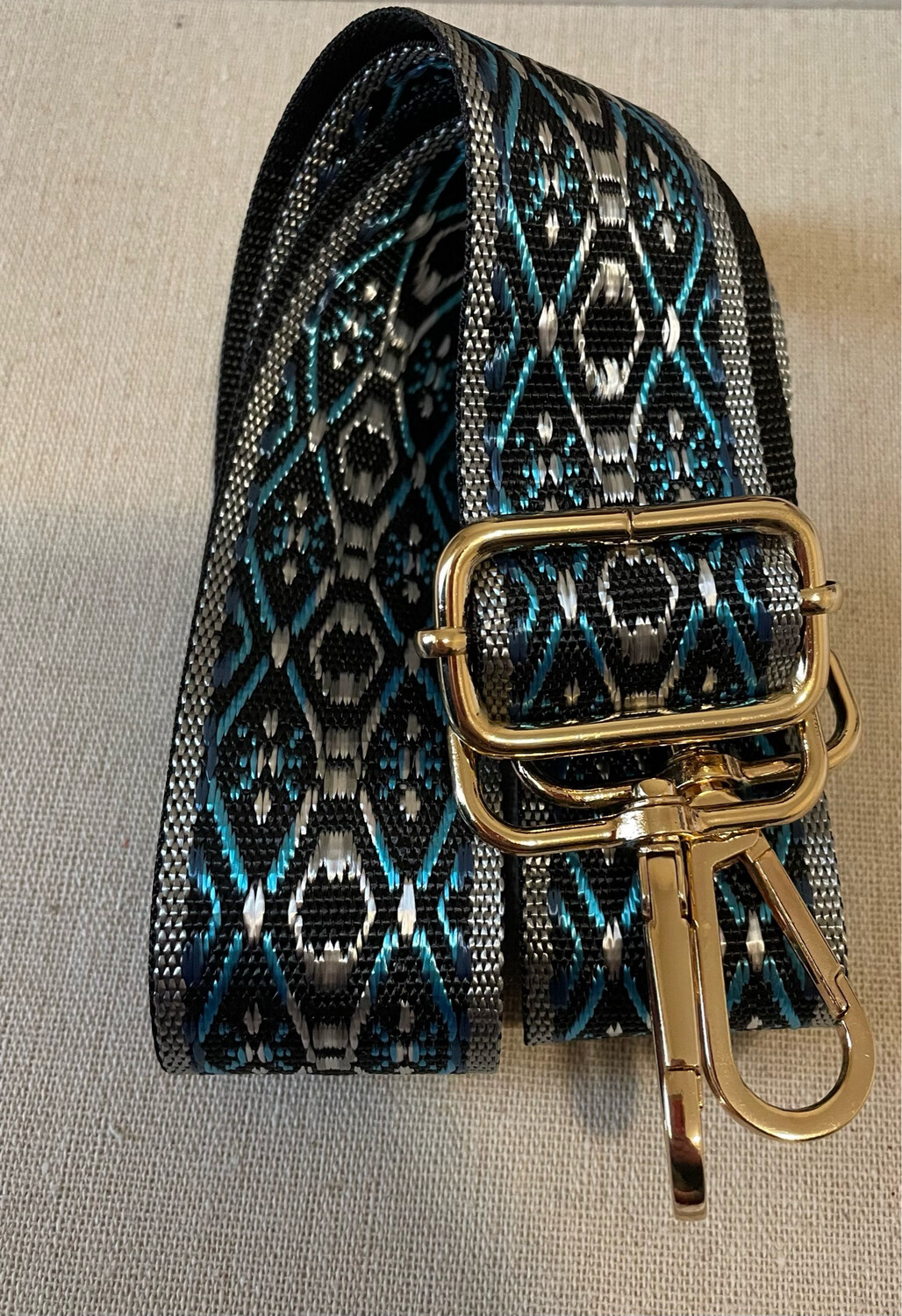 Kendall Adjustable Guitar Strap-Gold Hardware
