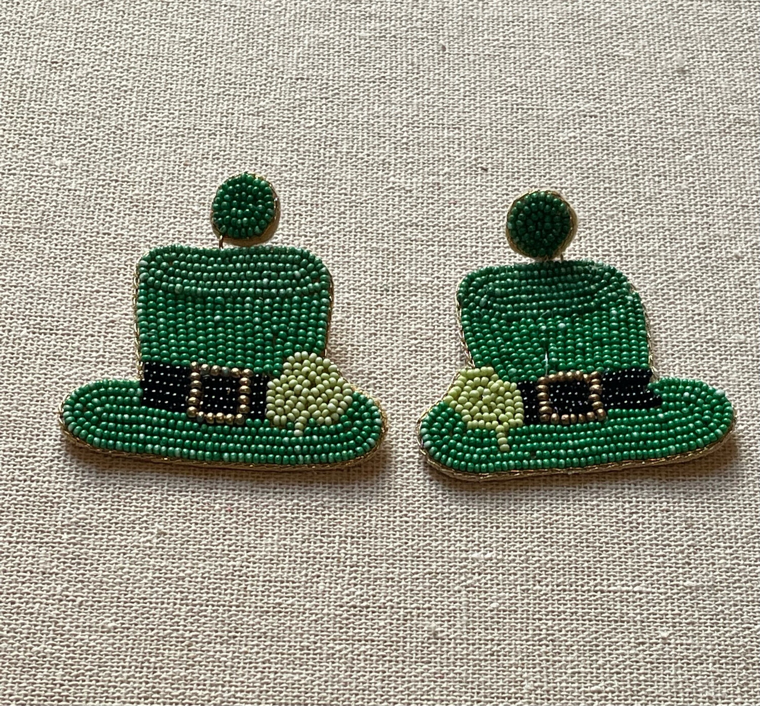 St Patty’s Day Beaded Earrings