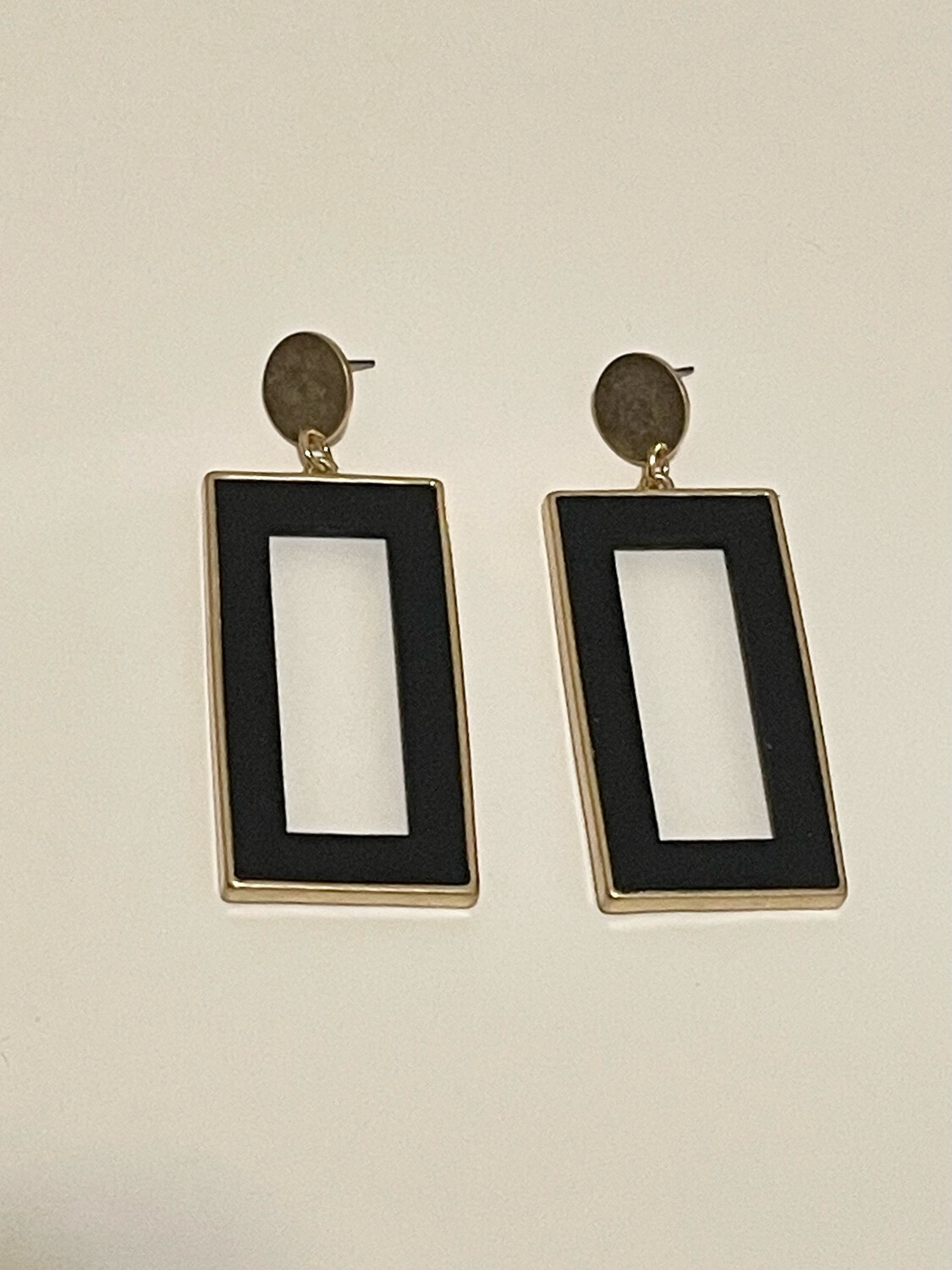 Brooklyn Black and Gold Earrings