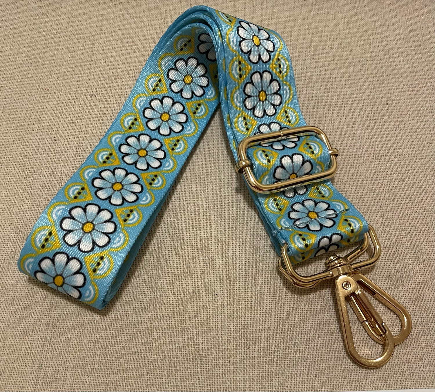 Daisies For You Adjustable Guitar Strap
