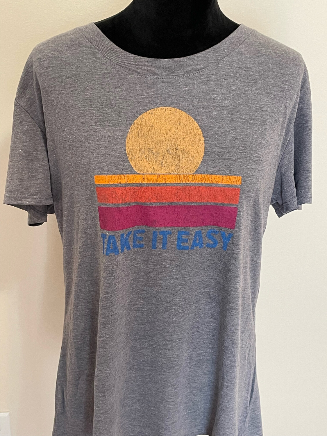 Distressed Graphic TAKE IT EASY Tee