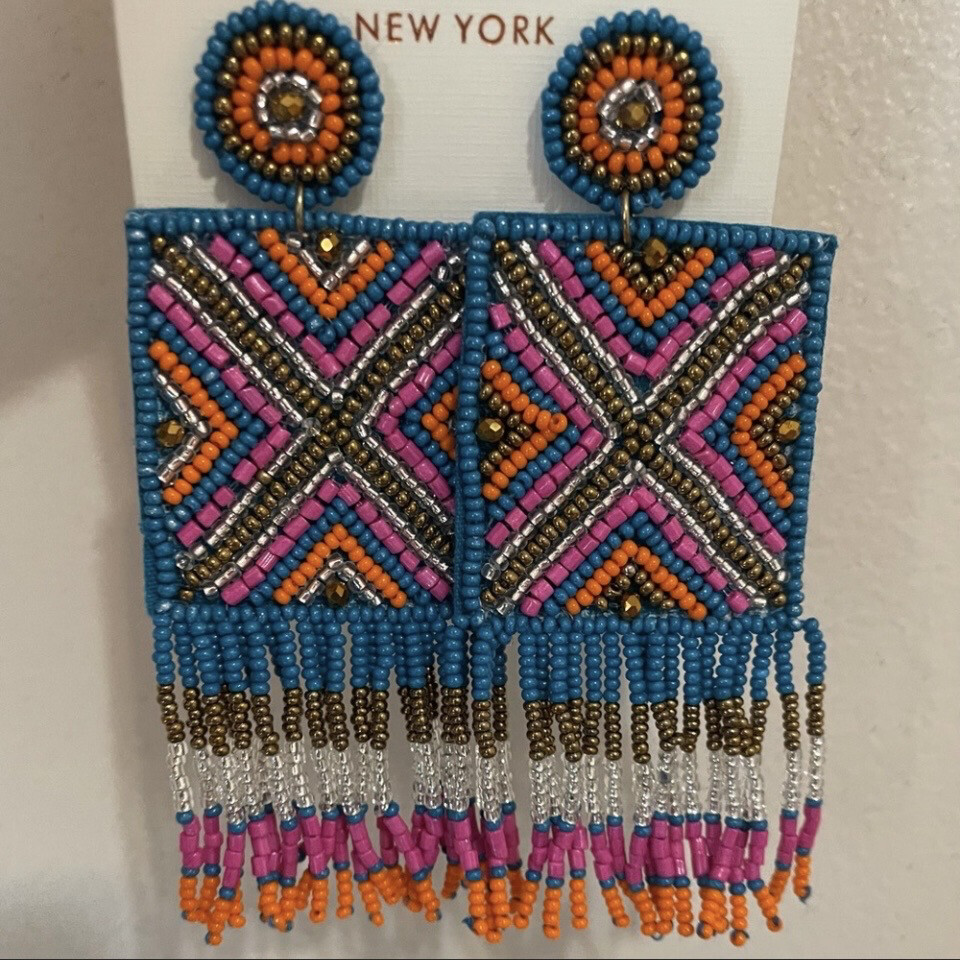 Alexis Multicolor Fringe Earrings