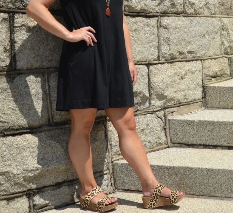 Corkys Footwear Wild Thing Leopard Wedge