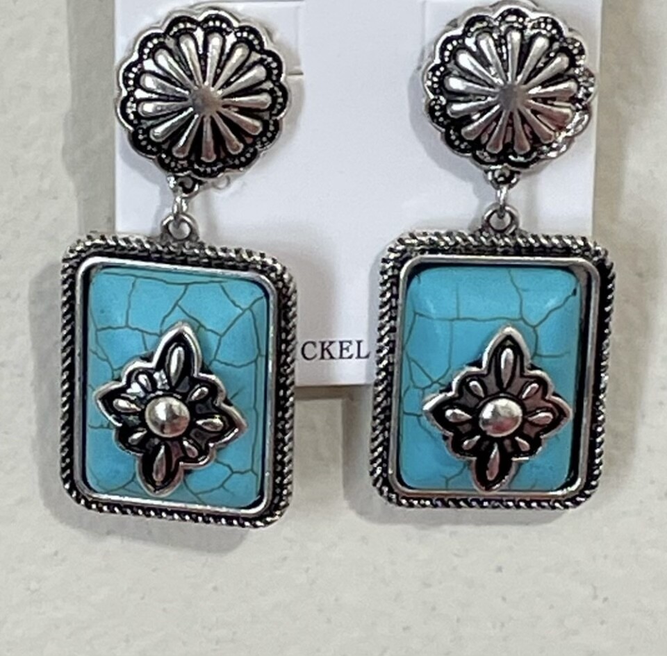 Adi Love Turquoise and Silver Earrings