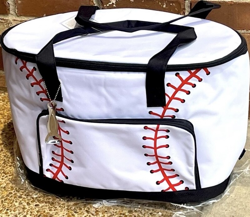 Brooklyn Large Baseball Insulated Cooler Tote Bag