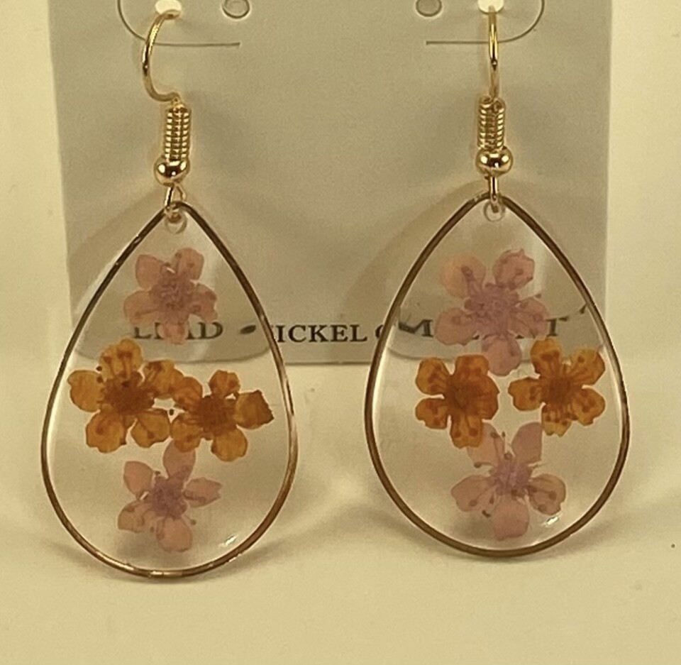 Flower Power Teardrop Earrings
