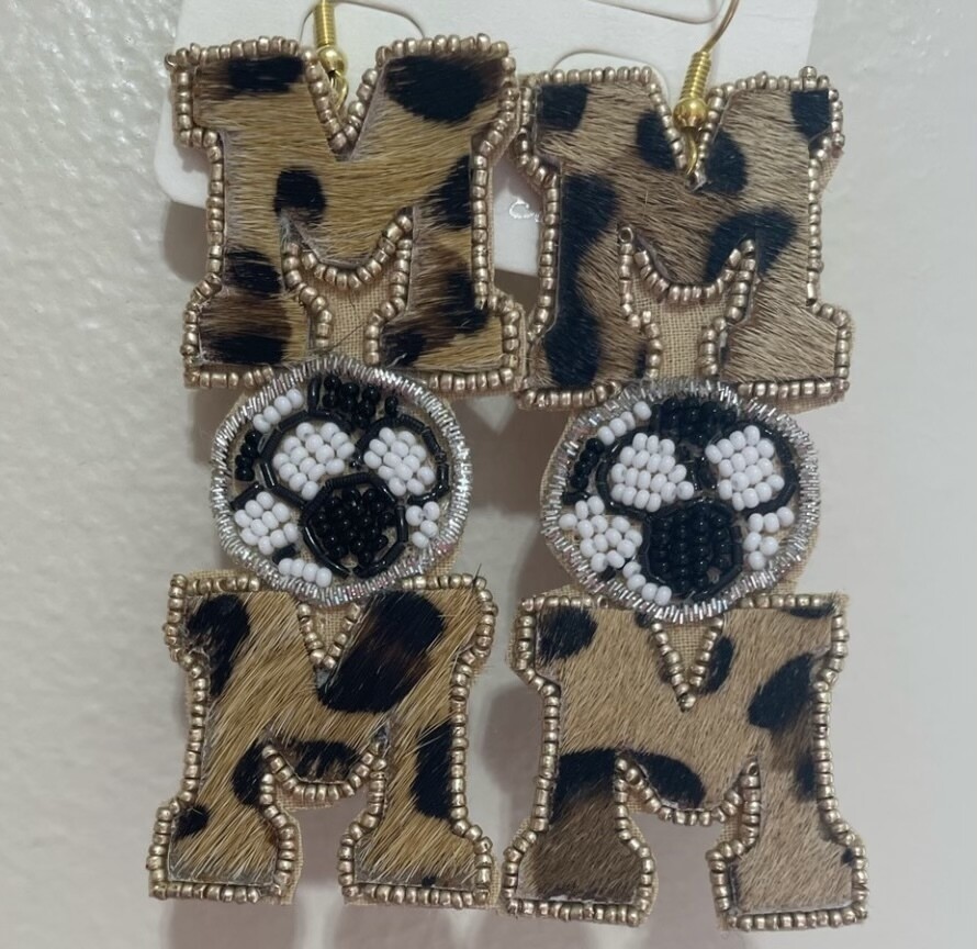 Maddie Soccer MOM Earrings