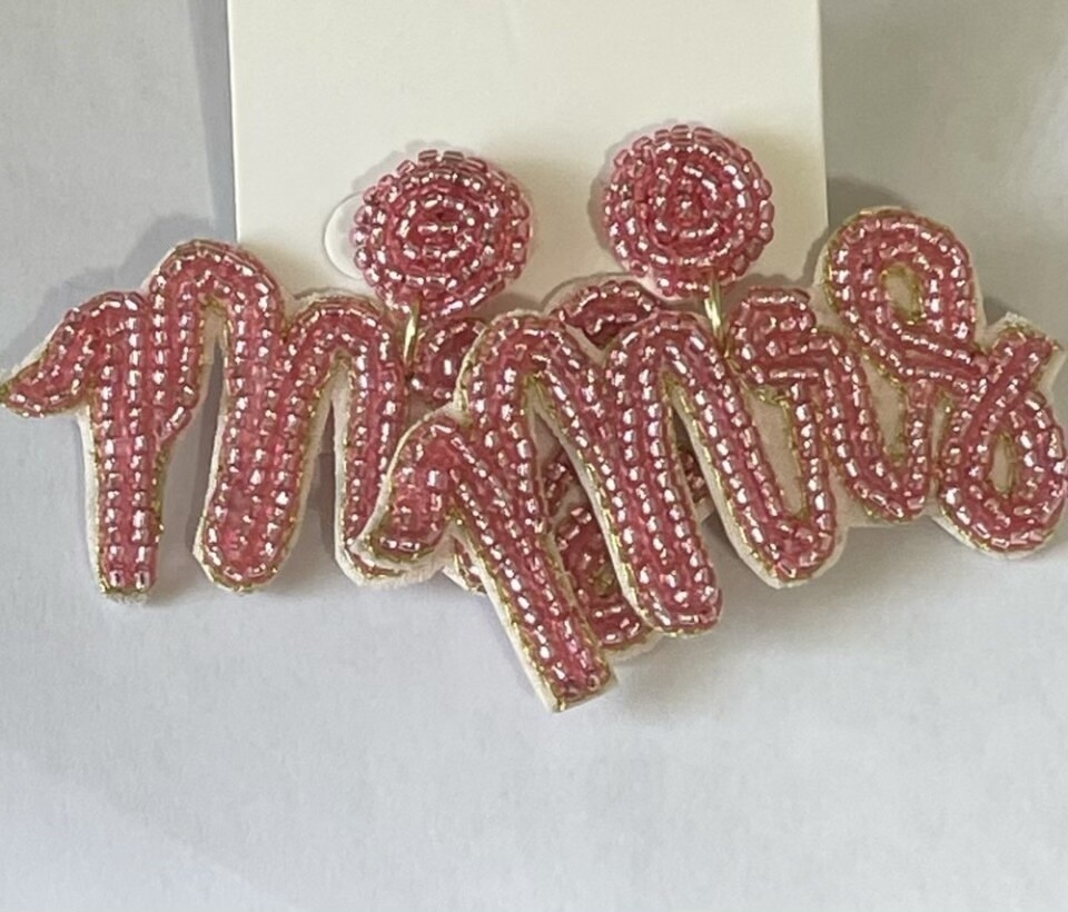 Rose MRS Beaded Earrings