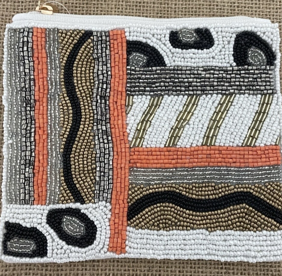 Abigail Multicolor Beaded Coin Purse