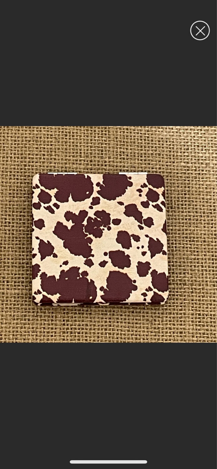 Brown Cow Compact Mirror