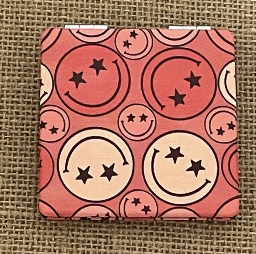 Smiley Face Compact Mirror