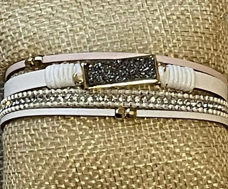 Alice Bell Druzy Magnetic Bracelet