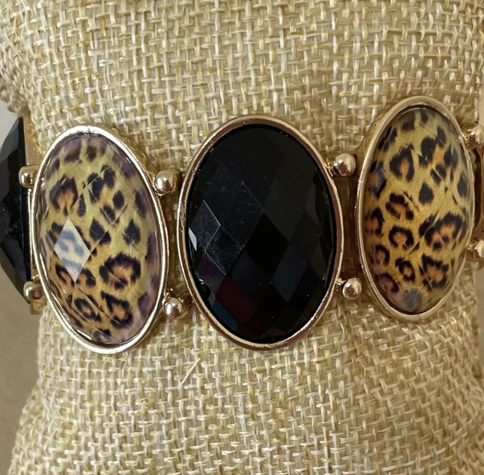 Madeline Black Stretch Bracelet
