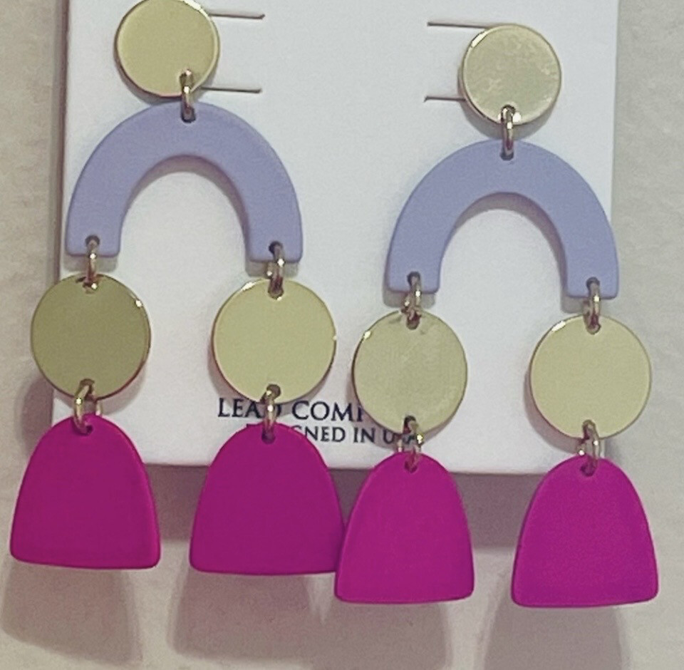 Anastasia Multicolor Rainbow Earrings