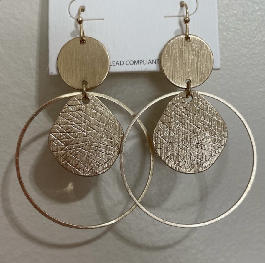Audrey Gold Dangle Earrings