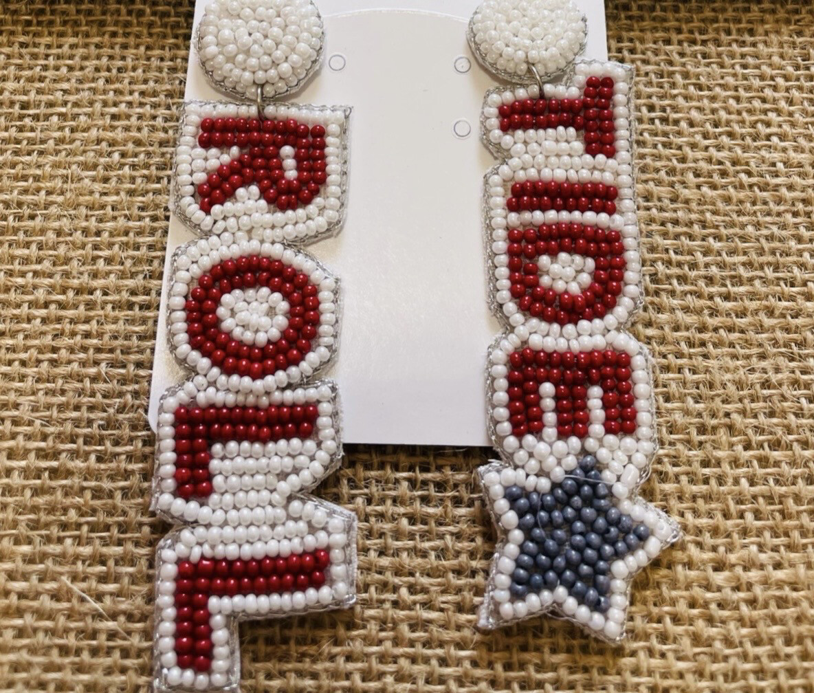Alabama ROLL TIDE Beaded Earrings