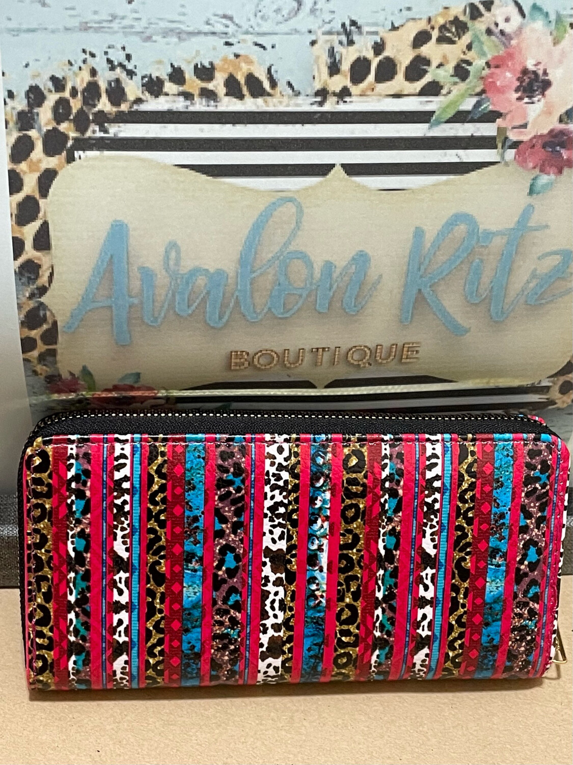 Multicolor Lep Organizer Wallet Wristlet