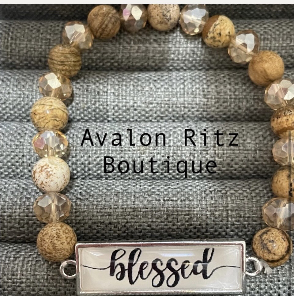 Madeline Beaded Stretch Blessed Bracelet