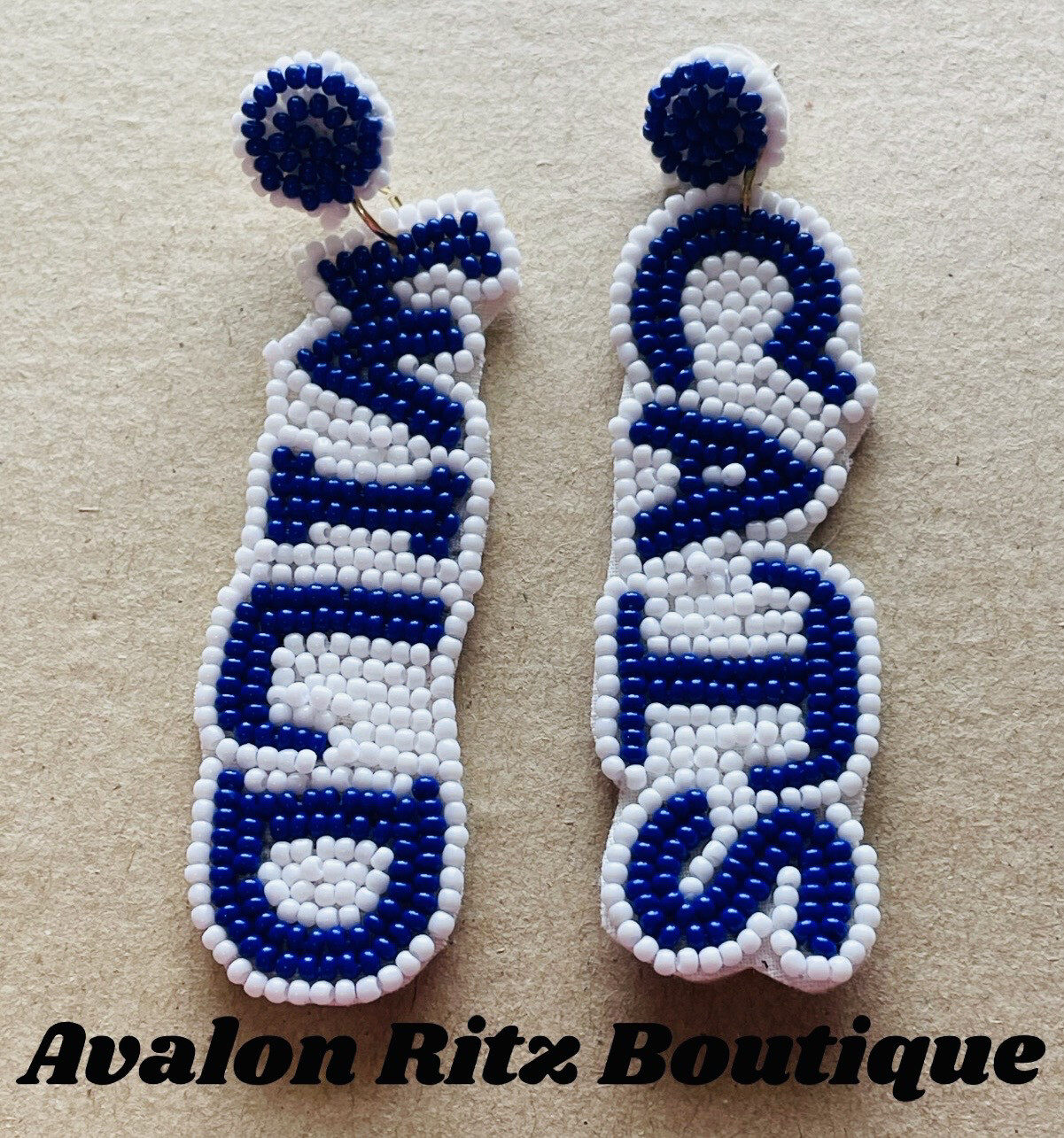 University of Kentucky Wildcats Beaded Earrings~ UK
