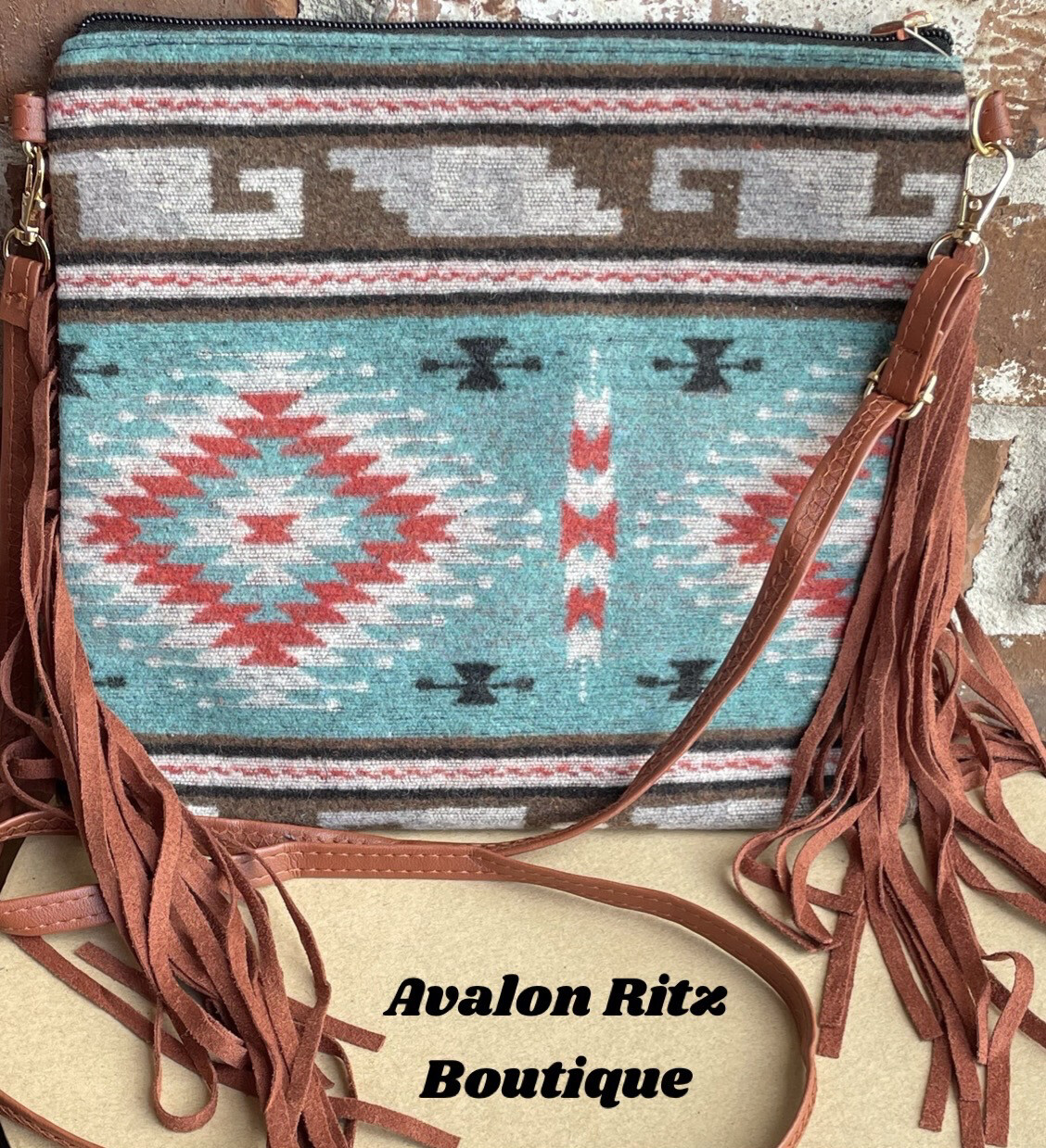 Mallorie Multicolor Fringe Crossbody Clutch Purse
