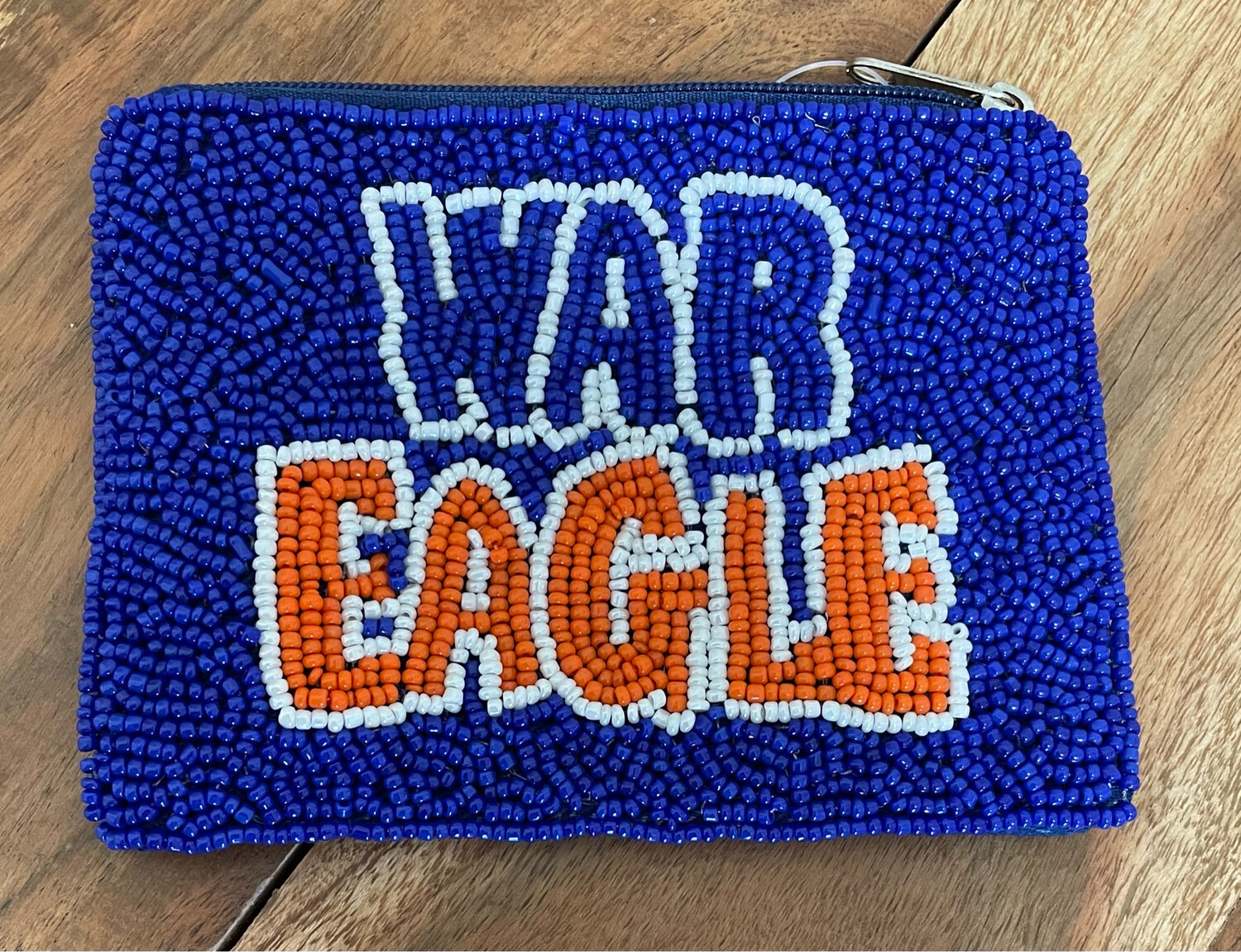 Auburn War Eagle Beaded Coin Case