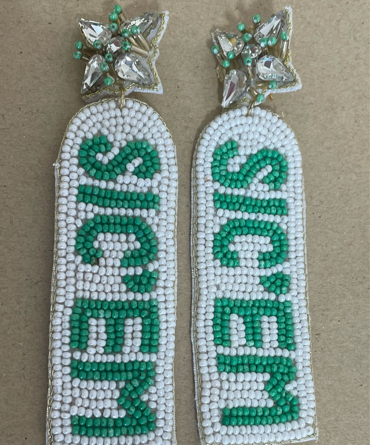 Baylor University Beaded Sic’Em Earrings