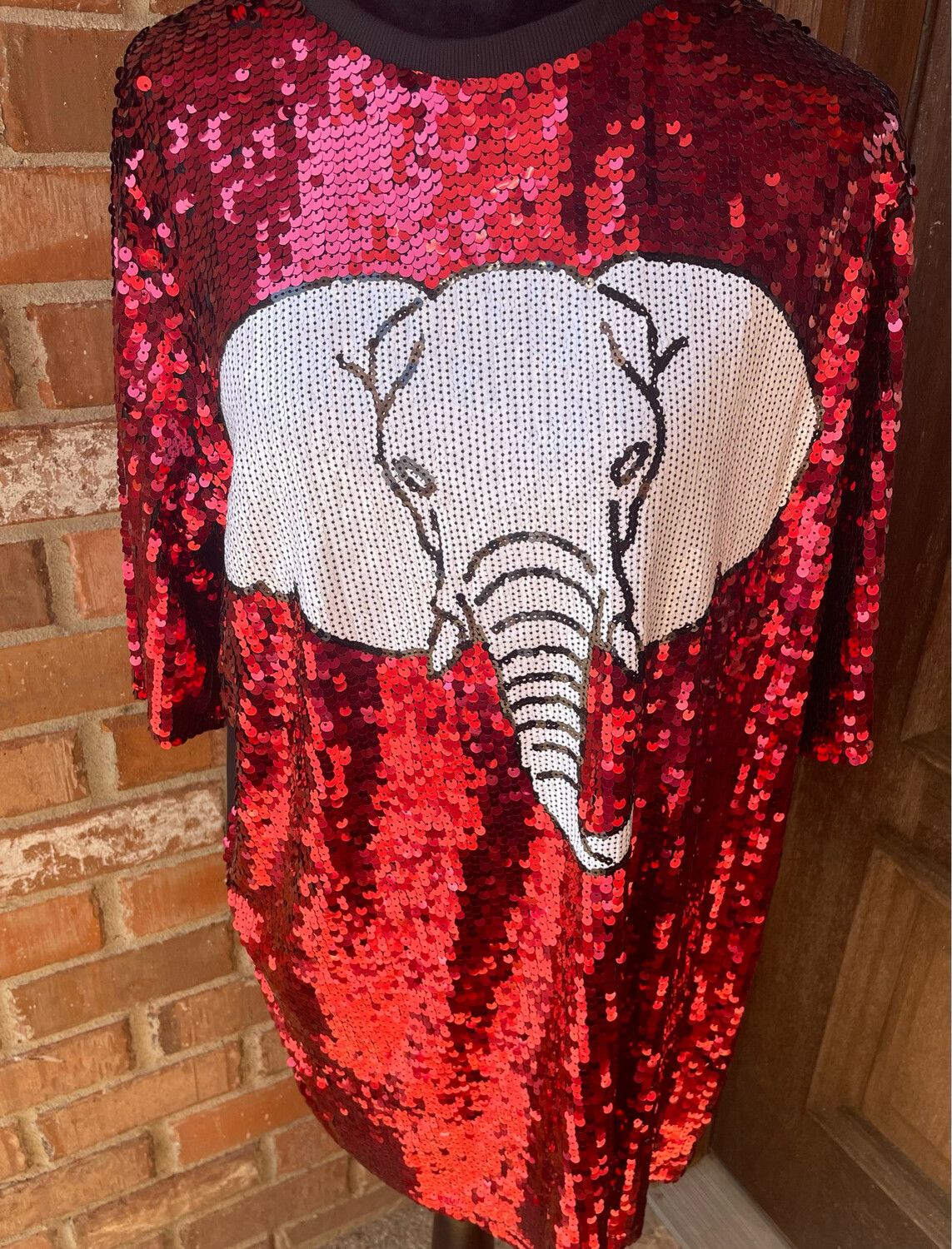 Alabama Roll Tide Elephant Sequined Dress/Tunic Game Day