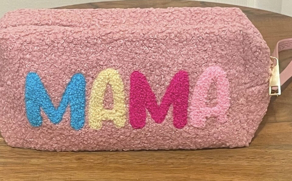 Pink Multicolor Detachable Wristlet Zip Closure Case