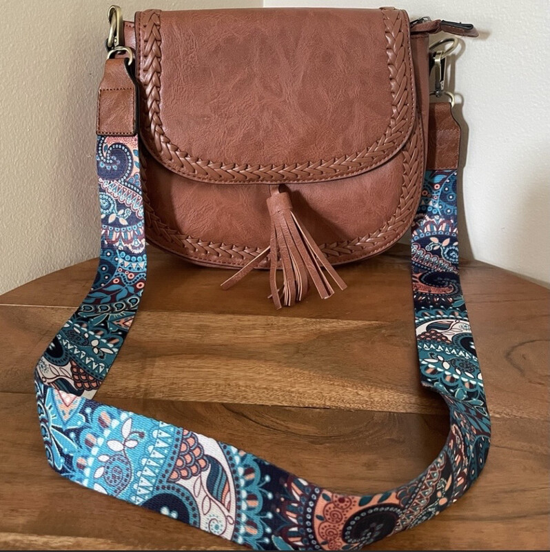 Juliette Fringe Saddle Bag Crossbody Purse Detachable Purse Strap