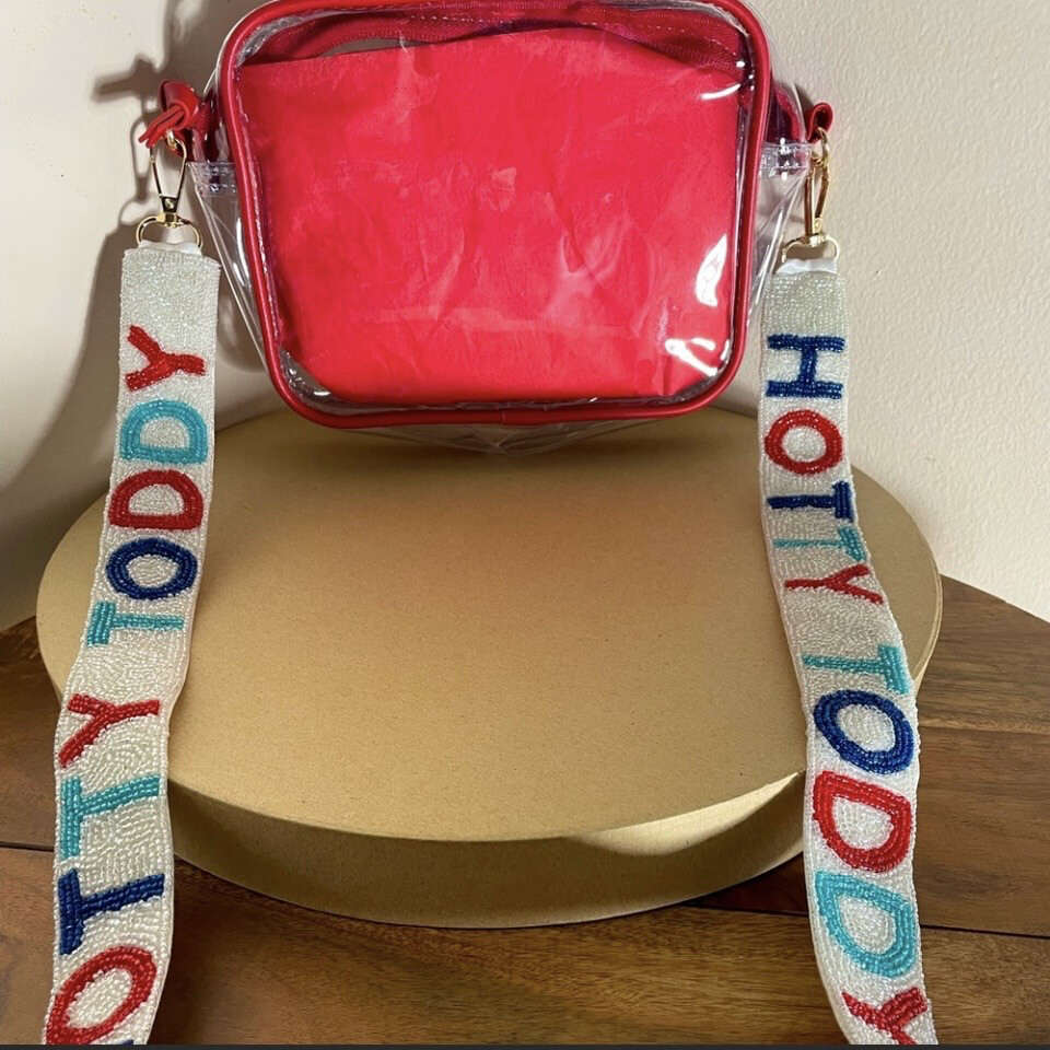 Hotty Toddy Multicolor Beaded Purse Strap Ole Miss Rebels Valentine's Day Gifts