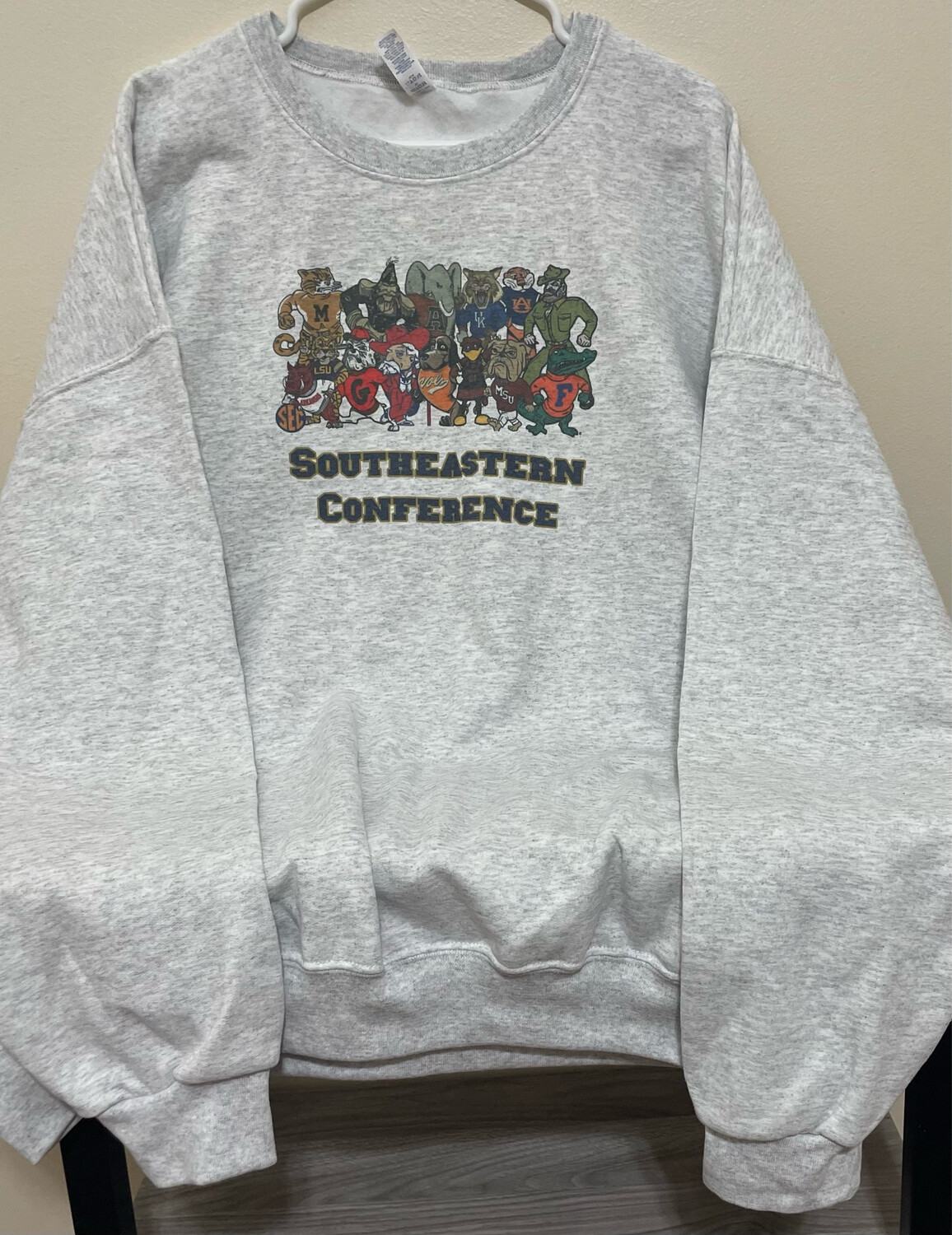 Southeastern Conference SEC Multicolor Mascots Logo Sweatshirt