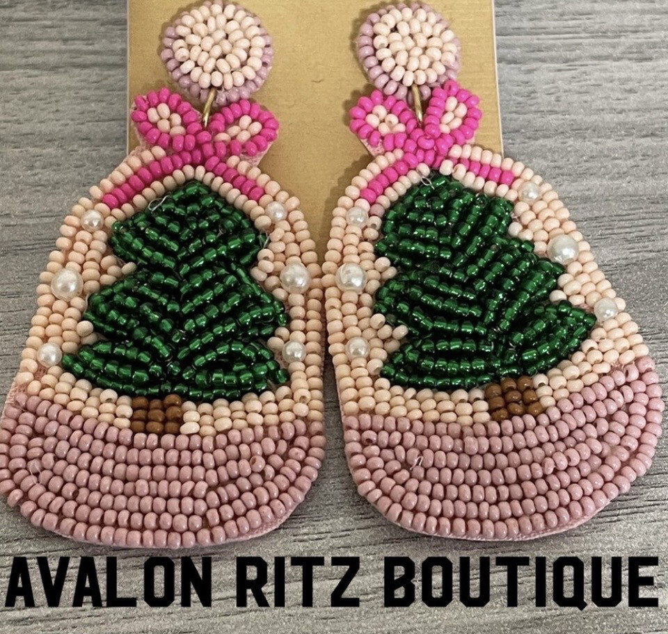 OH Christmas Tree! Beaded Earrings