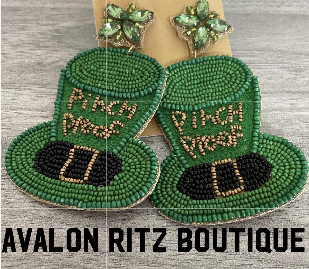 St Patty’s Day Beaded Earrings