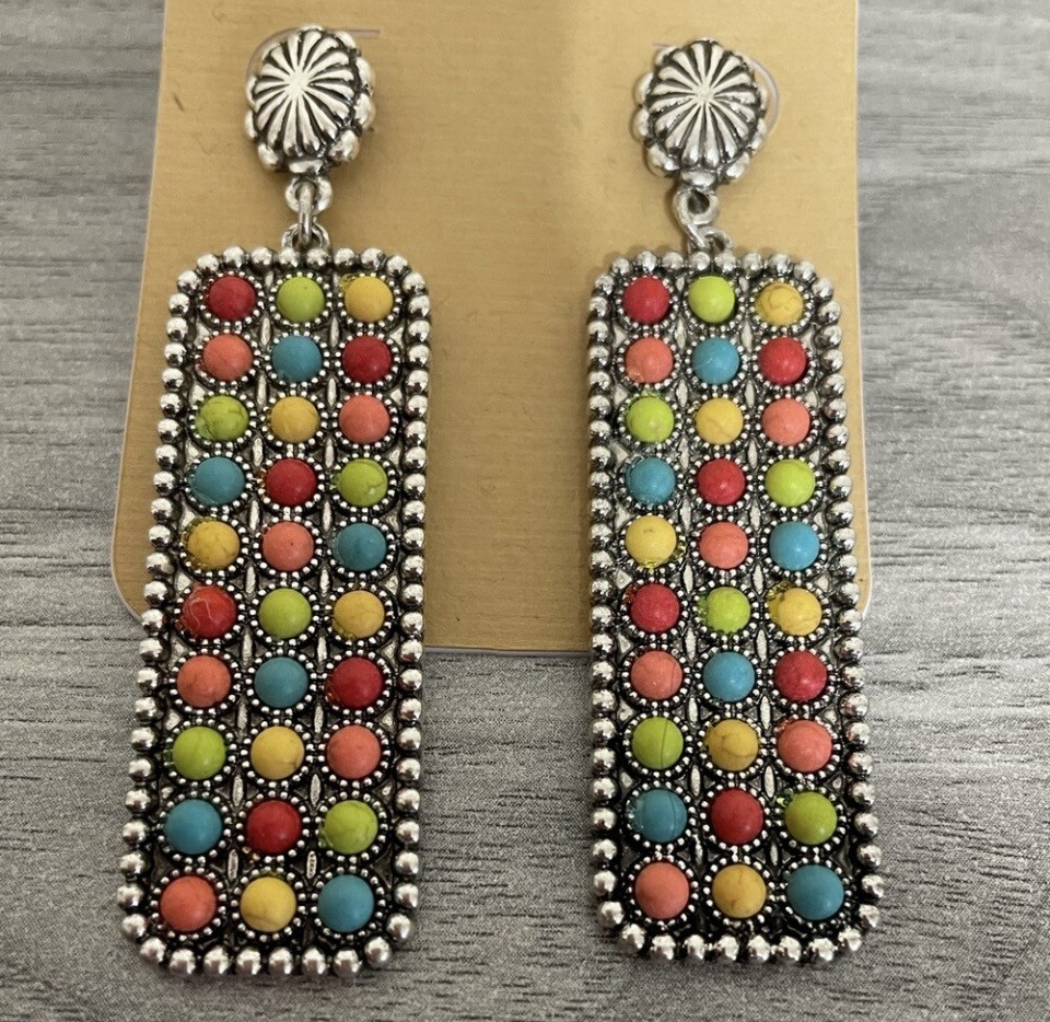 Alexandra Boho Multicolor Earrings