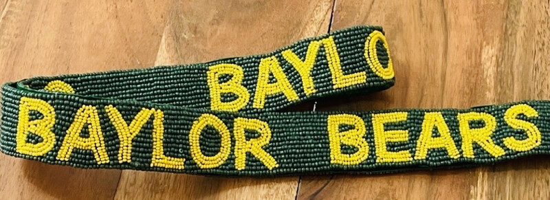 Baylor University BAYLOR BEARS Beaded Purse Strap Game Day