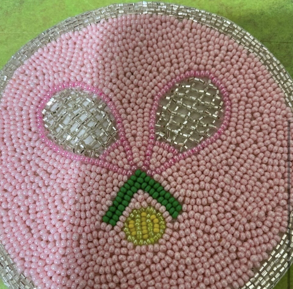 Gwynn Beaded Tennis Coasters Set of 2