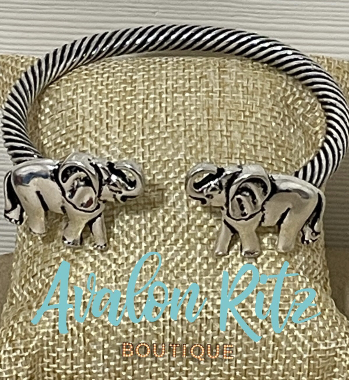 Gracie Elephant  Cuff Bracelet Alabama Roll Tide Game Days