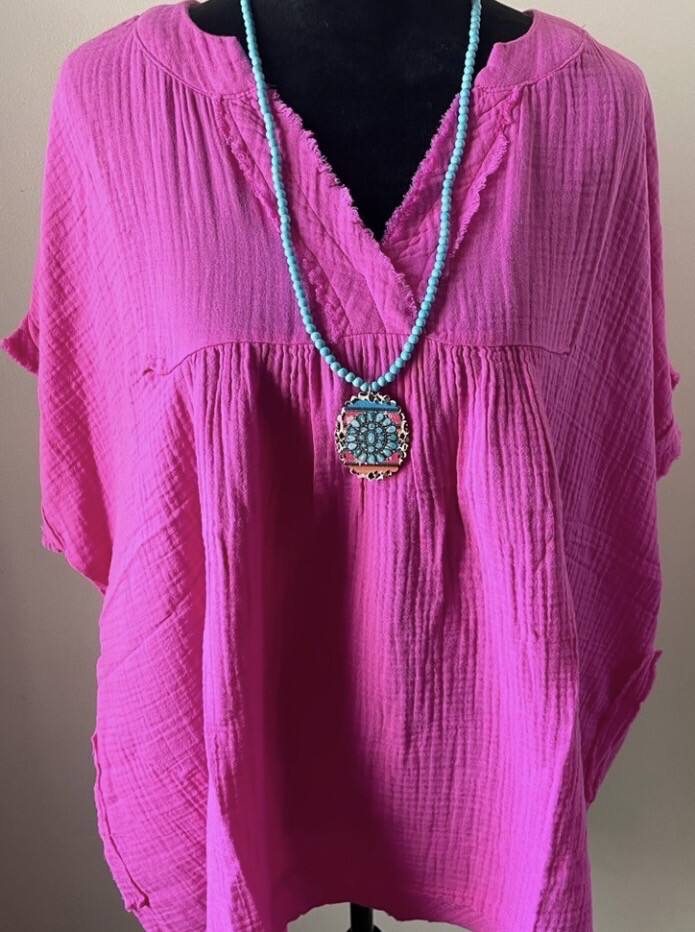 Pink Women’s Loose Fit Top Size 2X