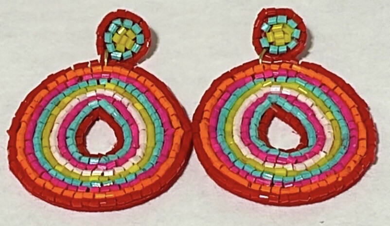 Mallorie Multicolor Beaded Earrings