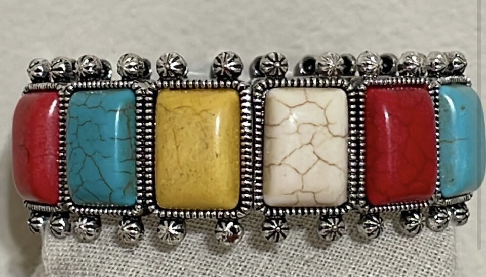 York Boho Multicolor Stretch Bracelet
