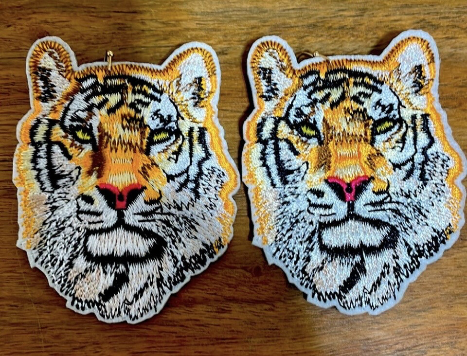 Large Tiger Earrings LSU Game Day Jewelry