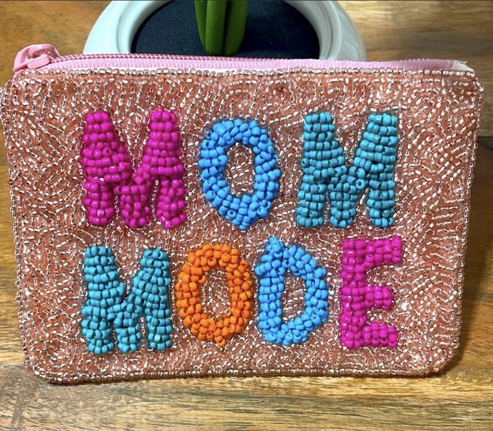 Maia Mom Mode Beaded Coin Case Pouch