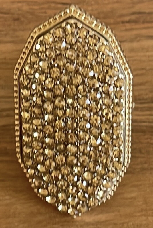 Madeline Gold Crystal Stretch Ring
