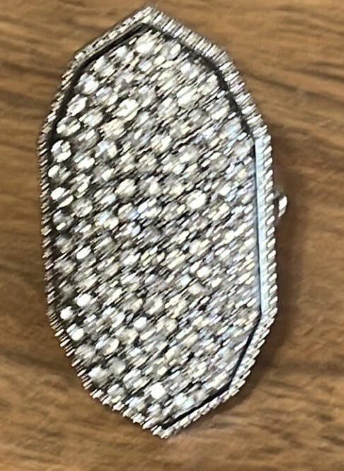 Madeline Silver Crystal Stretch Ring