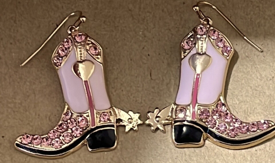 Elise Cowgirl Boot Earrings